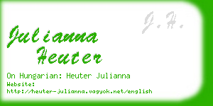 julianna heuter business card